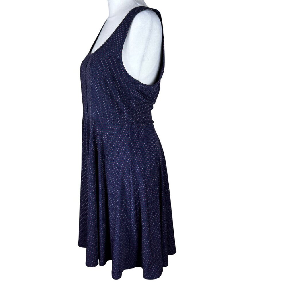 Free People Retro Polka Dot Fit & Flare Dress – Size Medium - Picture 4 of 12